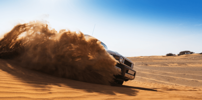 desert safari with dune bashing
